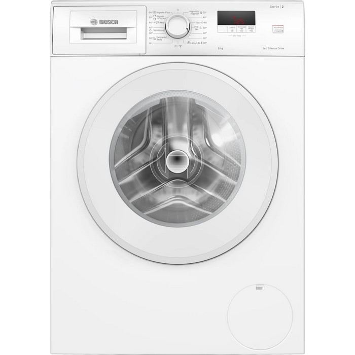 LAVADORA BOSCH WGE03200EP CLASE A, 8 KILOS 1200RPM