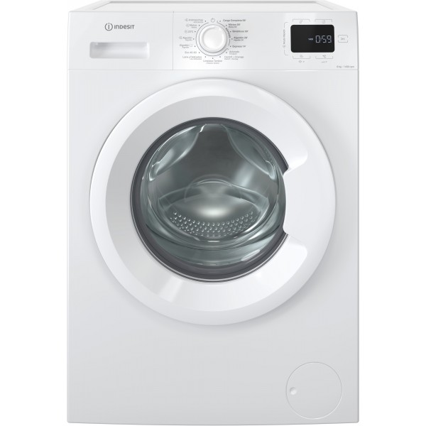 LAVADORA INDESIT IM864, CLASE A 8 KILOS 1400RPM   