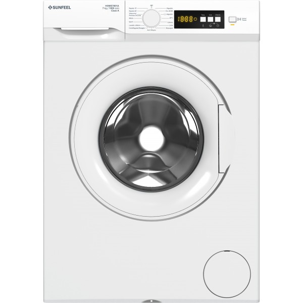 LAVADORA SUNFEEL HOME7001A CLASE A 7 KILOS 1000RPM