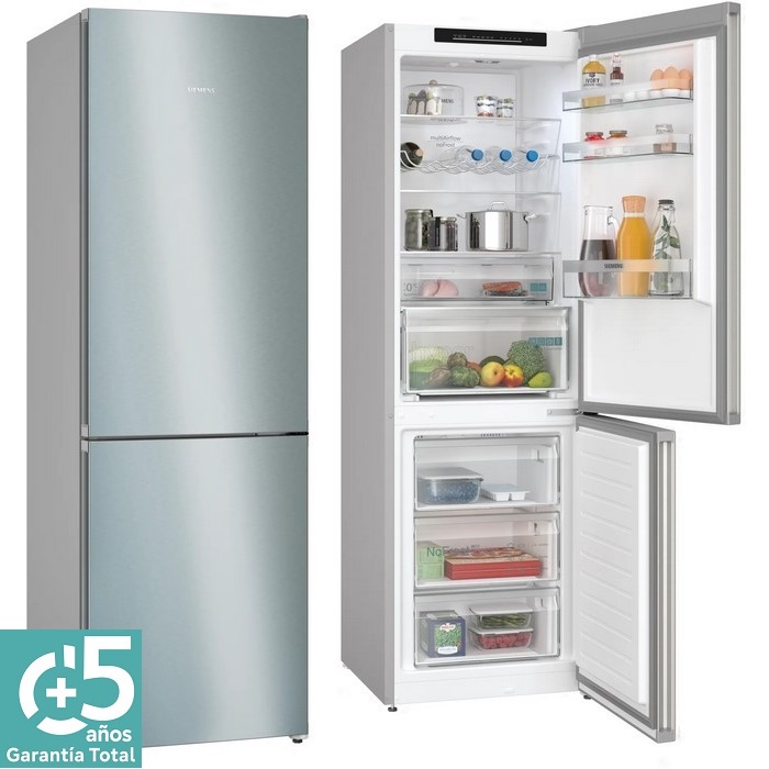 FRIGO COMBI SIEMENS KG36N2ICF CLASE C 186X60 INOX 