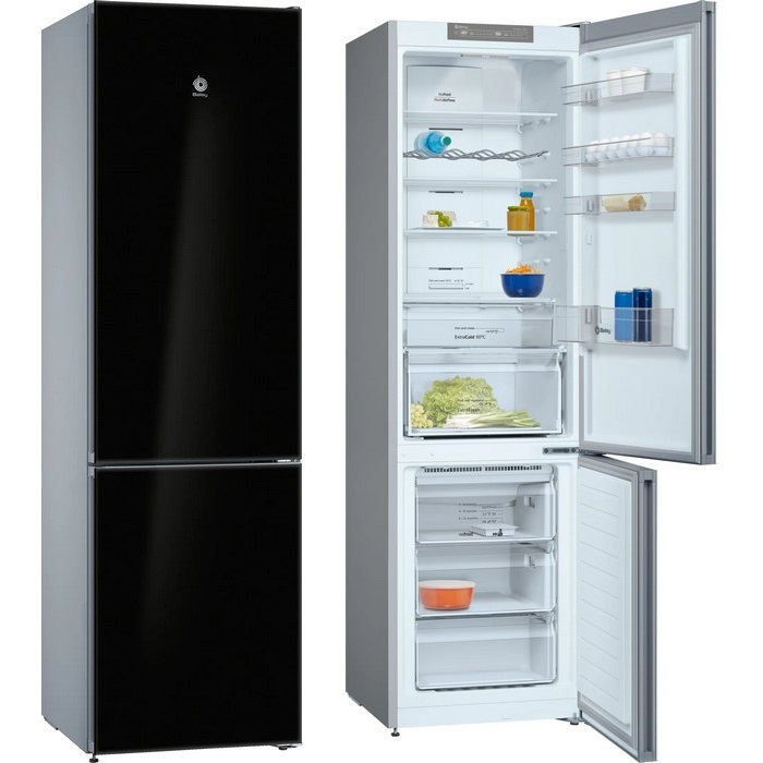 FRIGO COMBI BALAY 3KFD765NI D 203X60 CRISTAL NEGRO