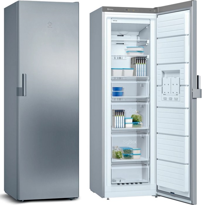 CONGELADOR BALAY 3GFE564ME, E 186X60 INOX NO FROST