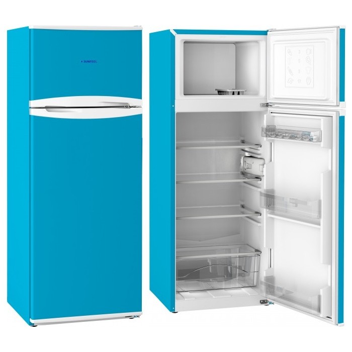 FRIGORIFICO SUNFEEL FG142AZ, E 142X54 CICLICO AZUL