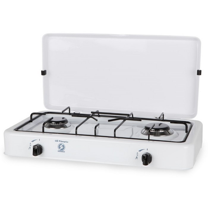 HORNILLO ORBEGOZO FO2350 2 FUEGOS GAS BCO CON TAPA