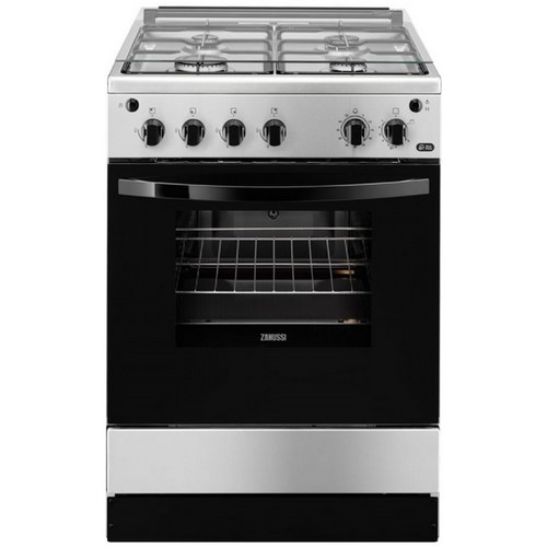 COCINA ZANUSSI ZCG61281XA INOX 60CM 4 FUEGOS GAS  