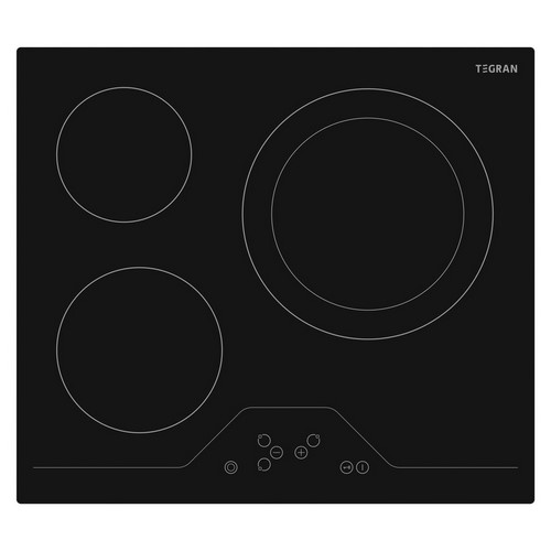 PLACA VITRO TEGRAN TGVPV0320 3 ZONAS, 29CM, DOBLE 