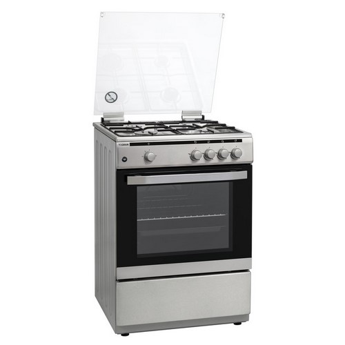 COCINA TEGRAN TGVCG6021X INOX 60CM 4 FUEGOS GAS   