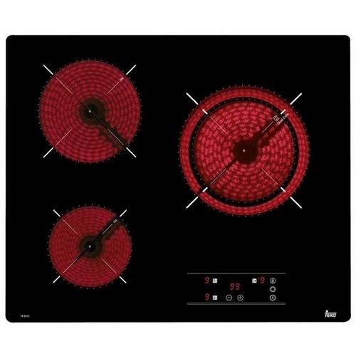 PLACA VITRO TEKA TB6310 3 ZONAS, 23CM DOBLE       