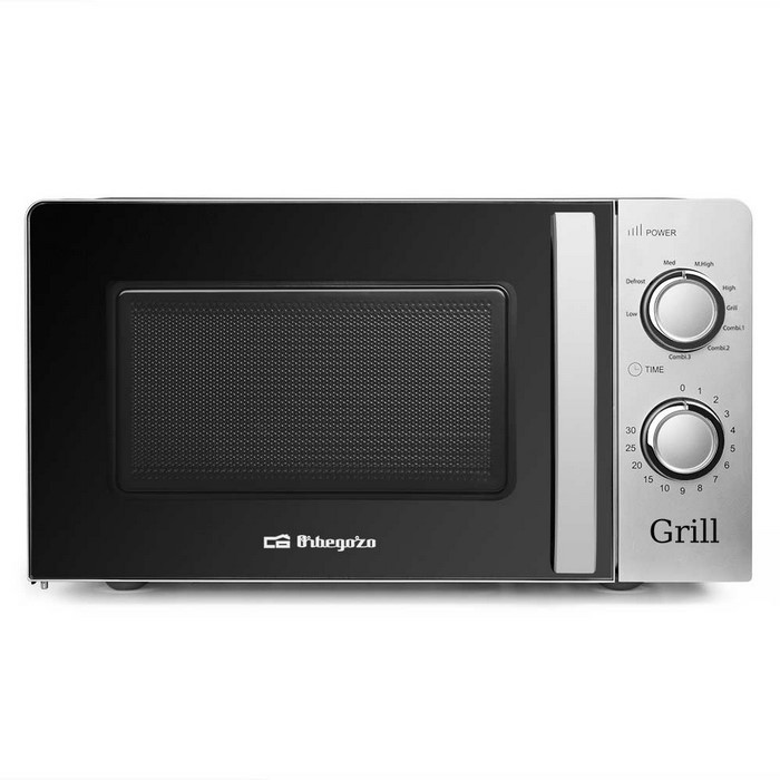 MICROONDAS ORBEGOZO MIG2138 PLATA 20 LITROS GRILL 