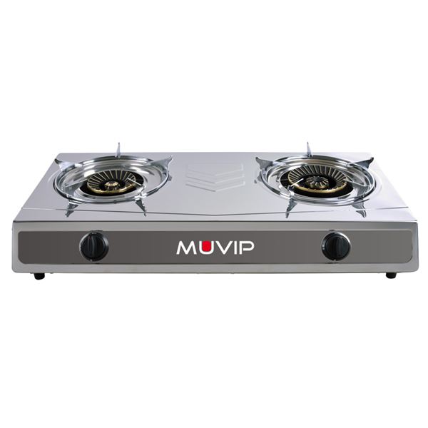 HORNILLO MUVIP MV0374 2 FUEGOS GAS INOX SIN TAPA  