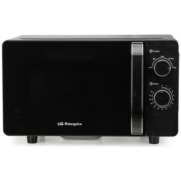 MICROONDAS ORBEGOZO MI2061CE NEGRO 20L, SIN PLATO 