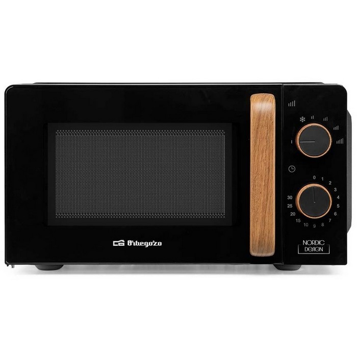 MICROONDAS ORBEGOZO MI2120 NEGRO/MADERA 20 LITROS 