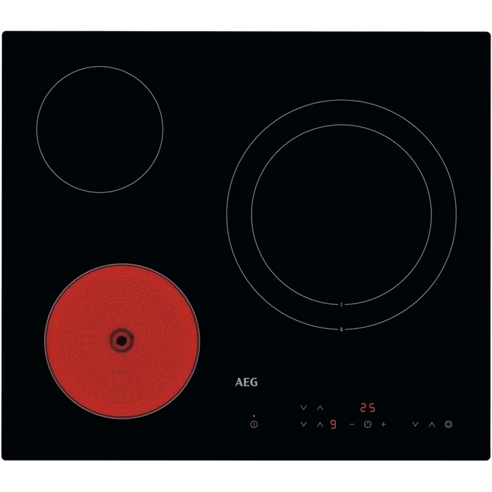 PLACA VITRO AEG HRB63321CK 3 ZONAS, 27CM, DOBLE   