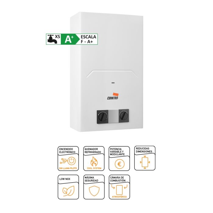 CALENTADOR GAS COINTRA CAMI6B, 6 LITROS BATERIA   