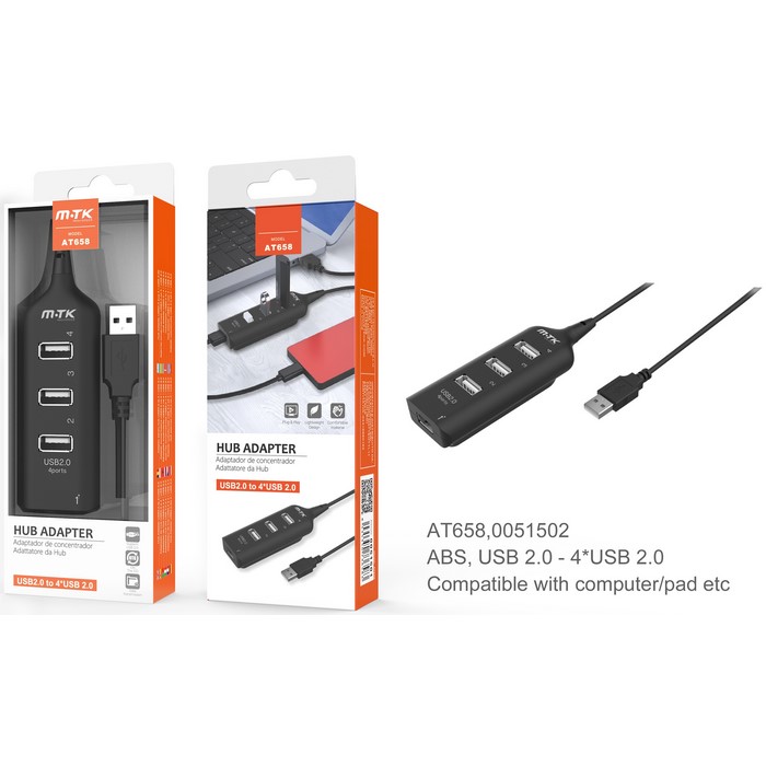 CABLE MTK AT658 HUB MULTIPUERTO 4 USB             