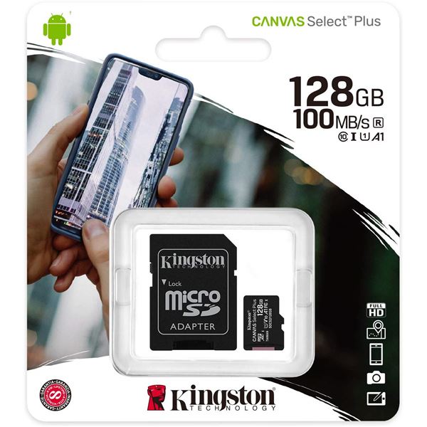 TARJETA MEMORIA KINGSTON 128GB CL10 + ADAPTADOR   
