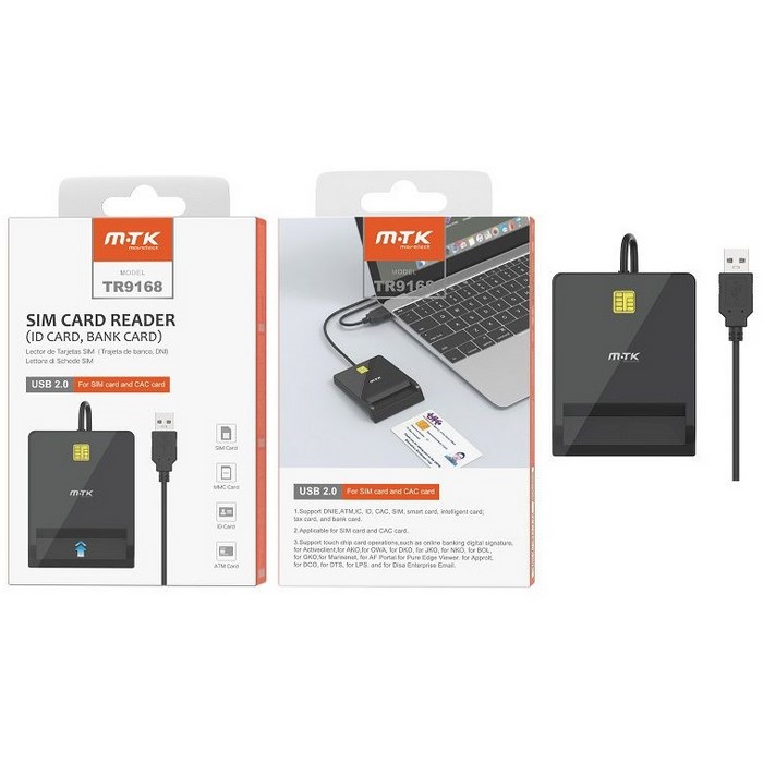 LECTOR DNI-E MTK TR9168 USB 2.0 WINDOWS / MAC     