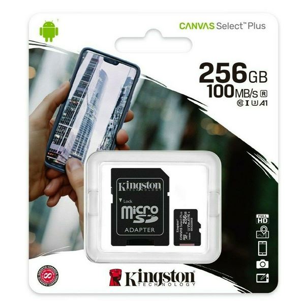 TARJETA MEMORIA KINGSTON 256GB CL10 + ADAPTADOR   