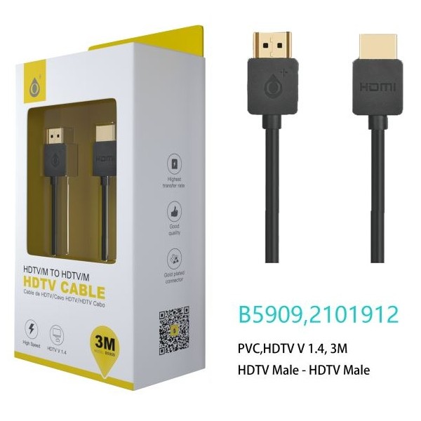 CABLE HDMI ONE+ B5909 4K, 3 METROS                