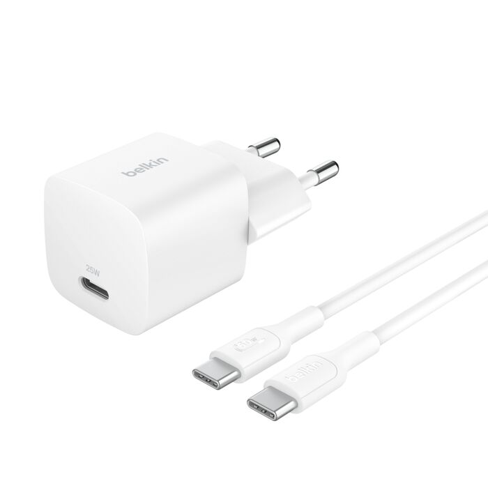 CARGADOR RED BELKIN WCA012, 25W, USB-C A USB-C    