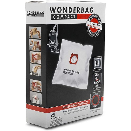 BOLSA ASPIRADORA WONDERBAG COMPACT WB305120, 5 BOL