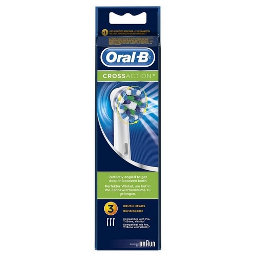 RECAMBIO BRAUN ORAL-B EB50-3 CROSSACTION, 3 UNIDS 