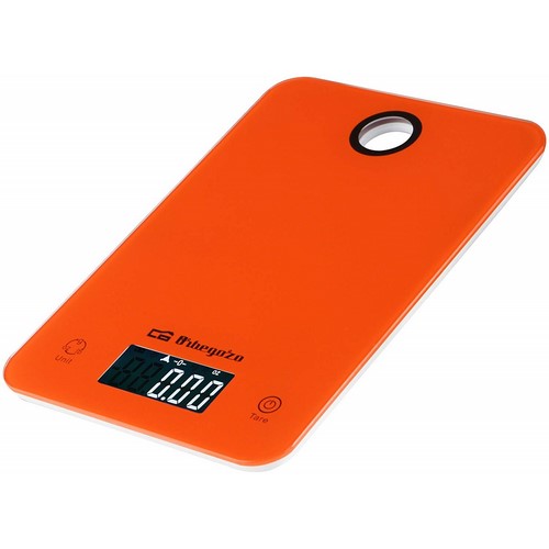 PESA COCINA ORBEGOZO PC1022 DIGITAL NARANJA       