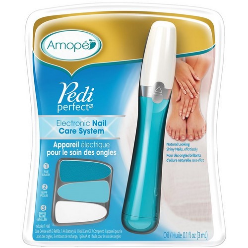 SET MANICURA/PEDICURA AMOPE + RECAMBIO LIMAS, AZUL