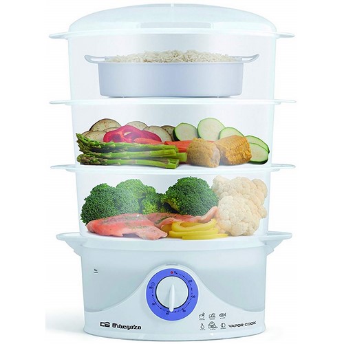 COCEDOR VAPOR ORBEGOZO CO4015 800W 3 RECIPIENTES  