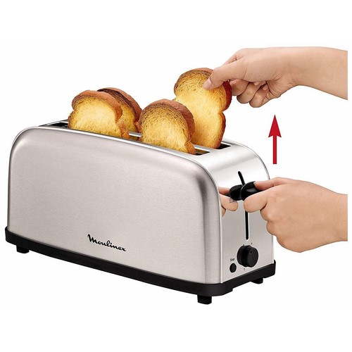 TOSTADORA MOULINEX LS330D11 INOX 2 RANURAS LARGAS 