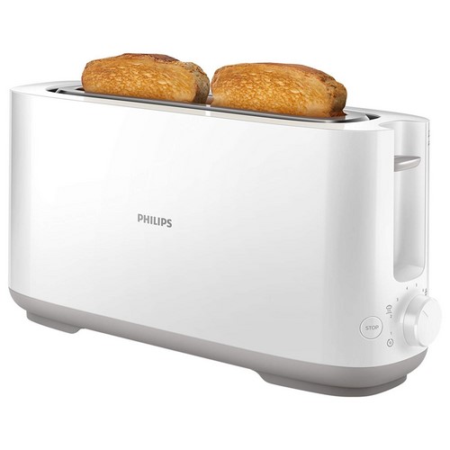 TOSTADORA PHILIPS HD2590/00 BLANCA, RANURA LARGA  