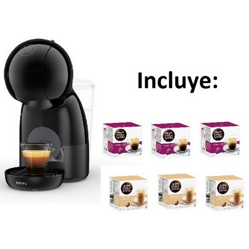 CAFETERA KRUPS KP1A3BHT NEGRA DOLCE GUSTO+ 6 CAJAS