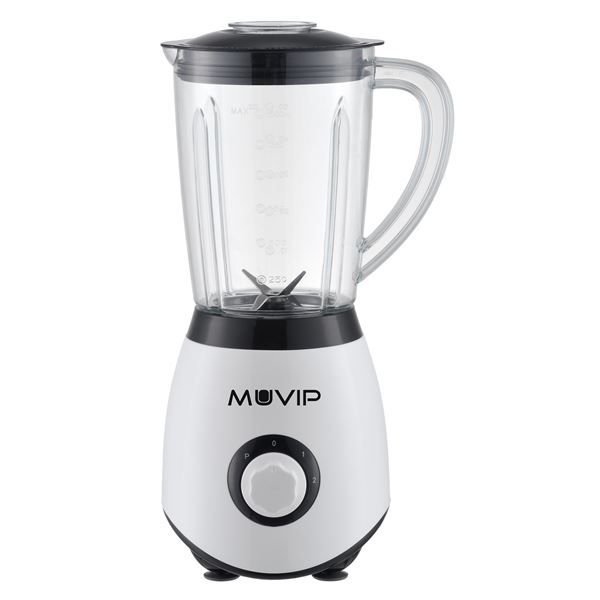 BATIDORA MUVIP MV0389 1300W, VASO PLASTICO, BLANCA