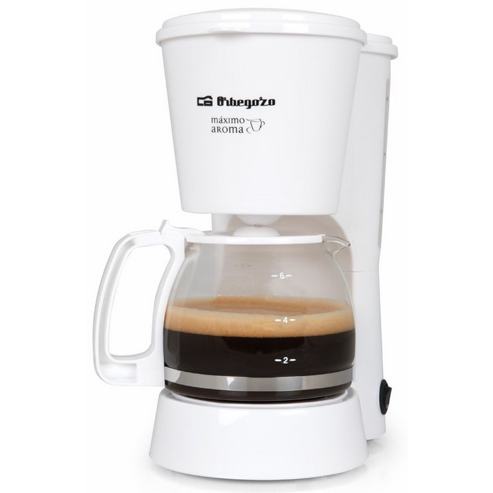 CAFETERA ORBEGOZO CG4012 GOTEO 6 TAZAS BLANCA 650W