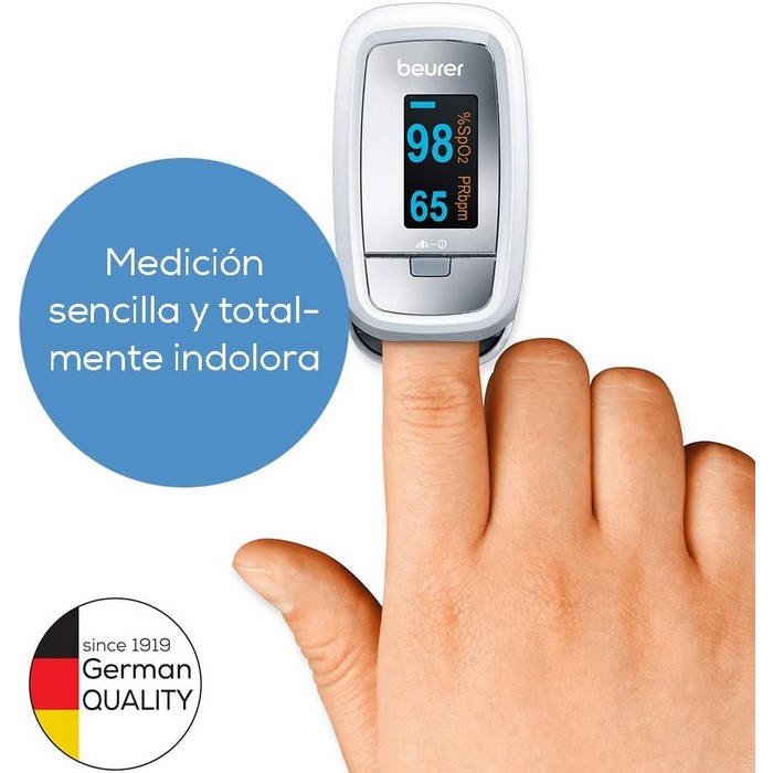 PULSIOXIMETRO BEURER PO30 MEDICION PULSO Y OXIGENO