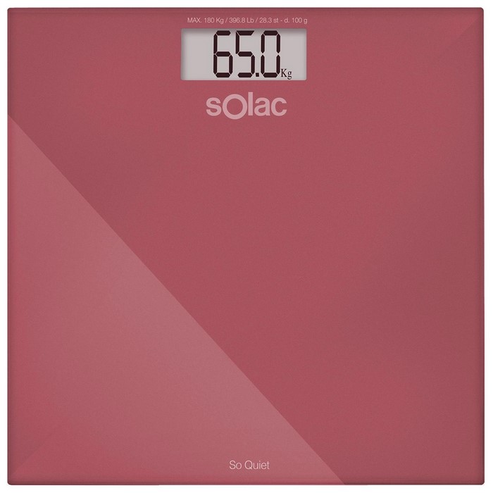 BASCULA BAO SOLAC PD7624 180KG ROSA              