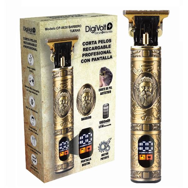 CORTAPELO DIGIVOLT CP8630 BARBERO BATERIA DISPLAY 