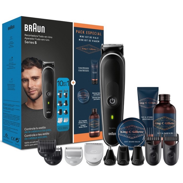 CORTAPELO BRAUN MGK5440 10 EN 1+ KIT VIAJE GILLETE