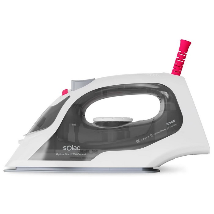 PLANCHA SOLAC OPTIMA START 2200W 25G/MIN, VAPOR   