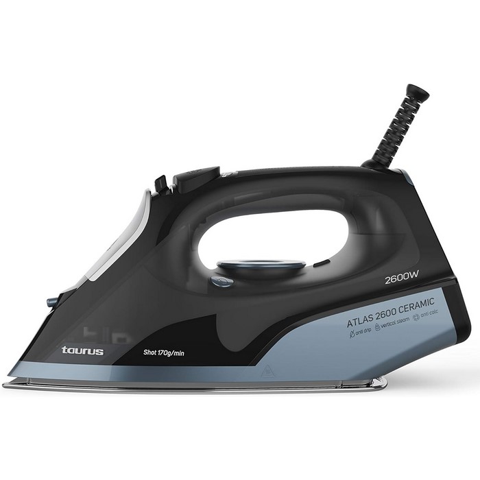 PLANCHA TAURUS ATLAS 2600, 2600W, 40G/MIN, VAPOR  