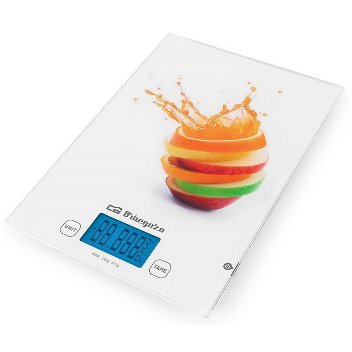 PESA COCINA ORBEGOZO PC2025 DIGITAL BLANCO/FRUTAS 