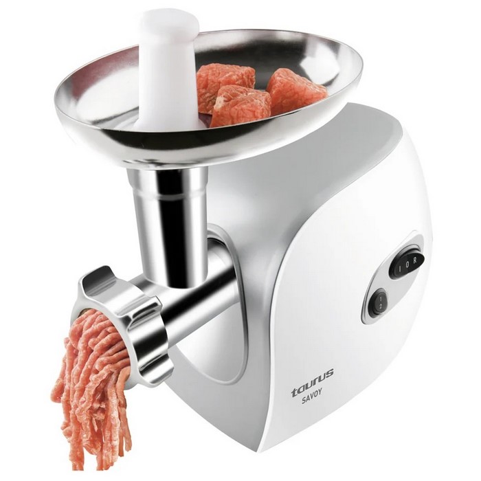 PICADORA DE CARNE TAURUS SAVOY 1200W GRIS/BLANCA  