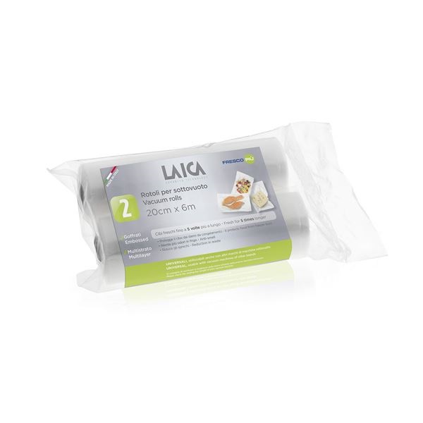 ROLLO ENVASAR AL VACIO LAICA VT3508 (2U) 20X600CM 