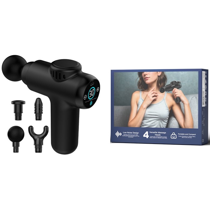 PISTOLA MASAJE MUSCULAR MAYOU YH0011 NEGRO        