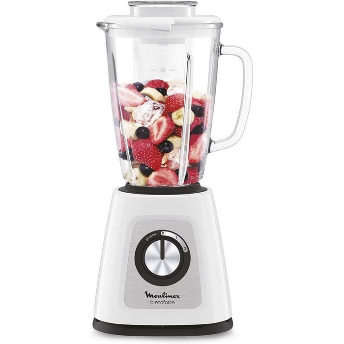 BATIDORA MOULINEX LM430110 800W VASO CRISTAL BLANC