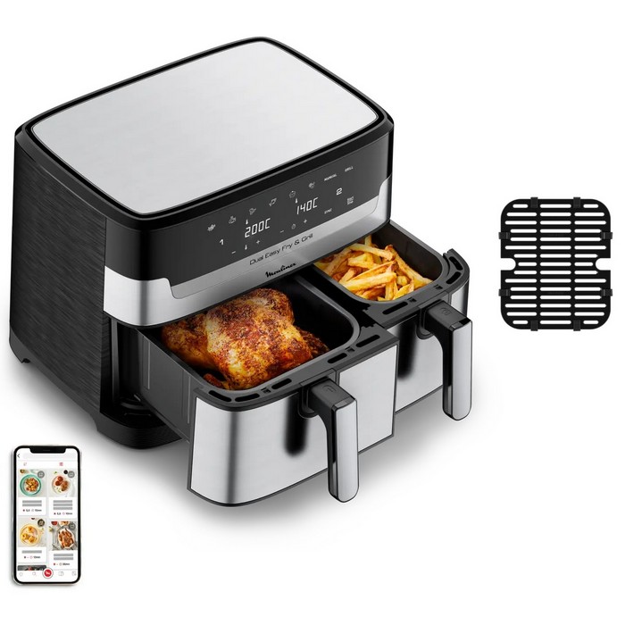 FREIDORA MOULINEX EZ905D20 8,3LIT. DUO SIN ACEITE 