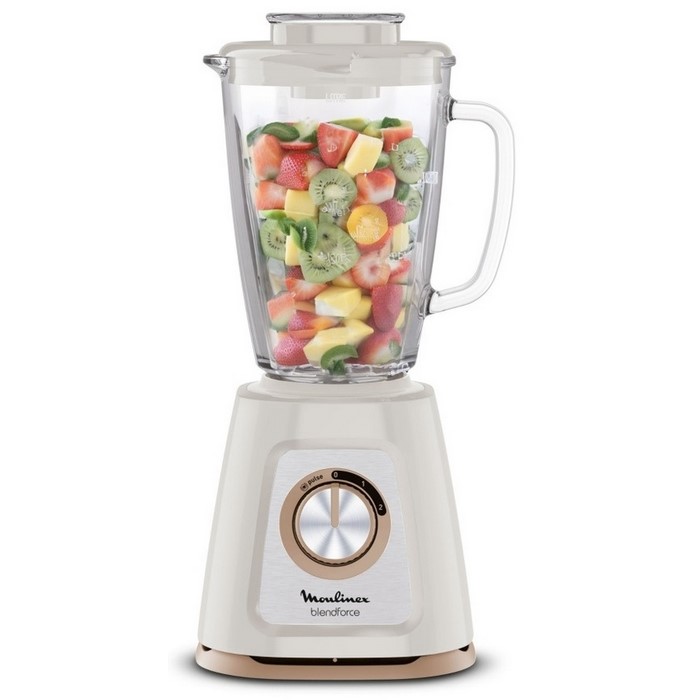 BATIDORA MOULINEX LM430A10 800W VASO CRISTAL CREMA