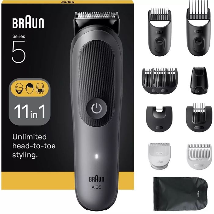 CORTAPELO BRAUN AIO5560, 11 EN 1, PELO CARA CUERPO