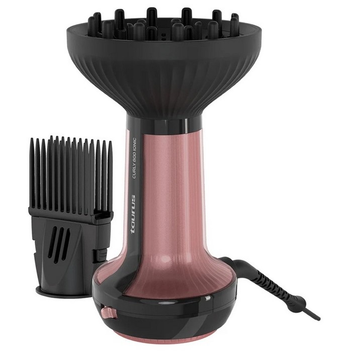 SECADOR TAURUS CURLY 800 IONIC, 800W, ROSA/NEGRO  
