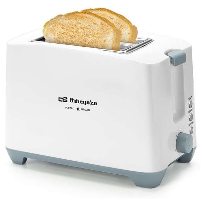 TOSTADORA ORBEGOZO TO3020 750W BLANCA DOBLE RANURA